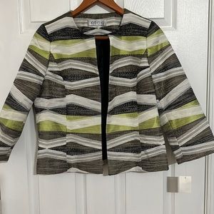 Kasper Women's Open Front Jacquard Jacket Size 6P